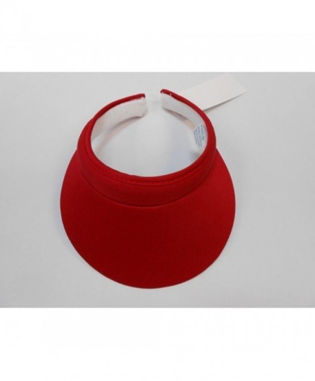 Cushees 233R Cotton Clip on Visor Red - CS11CZB0QUN