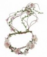 Merroyal Bridal Flower Berries Floral Crown for Wedding Festivals - Pink - CL12NBY6QLL