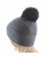 EL COUTURE Rhinestones Pom Removable Beanies