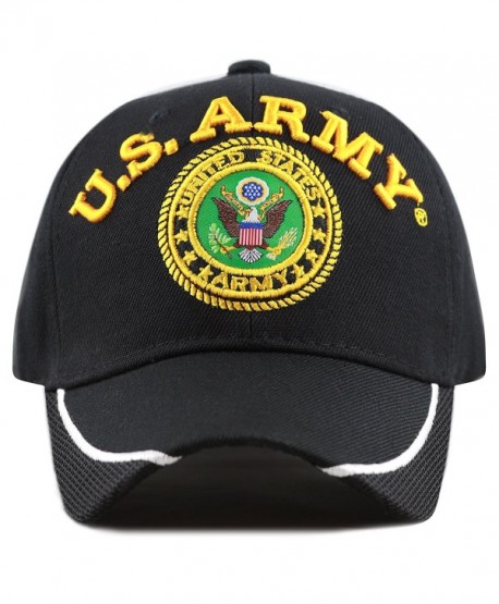 THE HAT DEPOT Official Licensed 3D Embroidered Military One Size Cap - Black Mesh-u.s. Army - CD1809YSG78