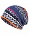 Qiabao Women's Soft Comfy Printed Slouch Beanie Cap Hat - Multicoloured B - CW182XQCYR7