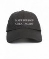Make Hip Hop Great Again Custom Unstructured Dad Hat-Black - CP12NUDJQ8W