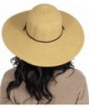 Womens Braided Straw Lanyard Natural Brown in Women's Sun Hats