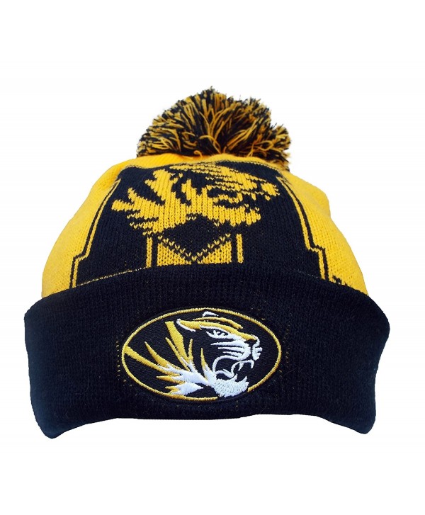 TOP OF THE WORLD Gridiron Cuffed Knit Hat with Pom - Mizzou Tigers - CI185HOLOKK
