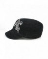 Womens Rhinestone Washed Army Cap in Women's Baseball Caps