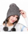 Urban CoCo Womens Knitted Earflap in Women's Skullies & Beanies