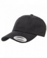 Yupoong Peached Cotton Twill Dad Cap- Black- One Size - CS17Z6EK5R3