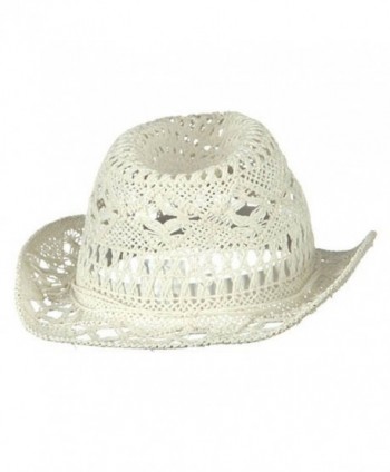 Ladies Toyo Fedora Hat White in Women's Fedoras