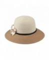 Dantiya Womens Girls Straw Flowers in Women's Sun Hats