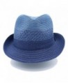 Hatter Panama Fedora Beach Navy