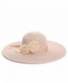 August Accessories Floral Floppy Hat in Blush - CA17YLH0HNU