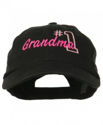 Number Grandma Embroidered Cotton Cap