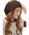 Unisex Winter Plicate Baggy Beanie Knit Crochet Ski Hat Oversized Slouch Cap - Black - C111N078V0X