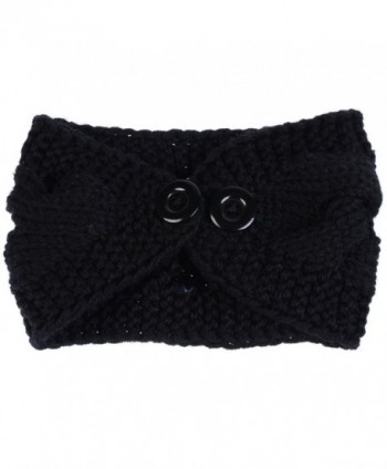 Womens Fashion Crochet Headband Adjustable in Women's Cold Weather Headbands