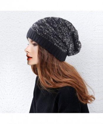 DELUXSEY Cable Slouchy Beanie Women in Women's Skullies & Beanies