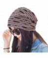 Century Star Women's Stylish Cotton Slouch Hollow Beanie Cap Slouchy Skull Hat - Coffee - C812K8VPM1J