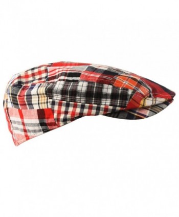 Summer Preppy Tartan Driving Hat in Men's Newsboy Caps