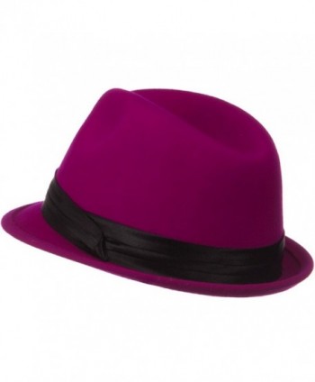 Ladies Wool Felt Fedora Hat