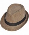 Classic Gangster Stain-Resistant Crushable Gentleman's Fedora - 01_brown/Tan - CA12O5SJ4JT