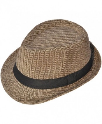 Classic Gangster Stain Resistant Crushable Gentlemans in Women's Fedoras