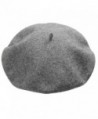 Yamer Women Girl 2017 Classic Wool Beret Hat French Style Cap Solid Color Beanie - Dark Grey - CQ188HYA0CK