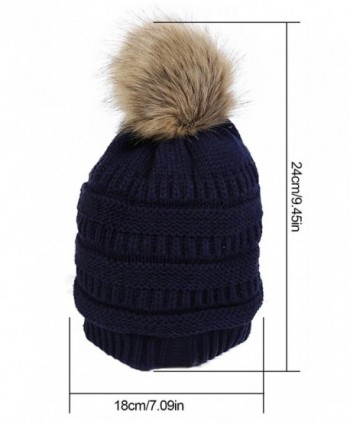 JNINTH Winter Raccoon Beanie Women