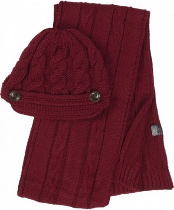 EHATES870VB Sakkas 2 piece Knitted Burgandy