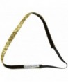 Sweaty Bands Viva Diva Headband- Gold Sparkle- 3/8-Inch - C211F7FYSEJ