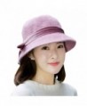 Womens Winter Wool Cap - Nercap Vintage 1920s Bow Cloche Bucket Hat - 3 - CV1873LTDG2