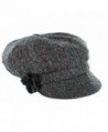Ladies Newsboy Cap - One Size- Gray - C611HP5VL0N