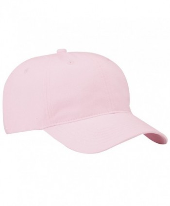 Port & Company Men's Brushed Twill Low Profile Cap - Light Pink - C611QDRSPZX