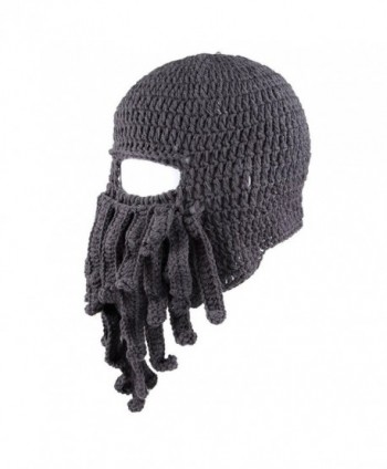 Amurleopard Unisex Barbarian Beanie Octopus in Men's Skullies & Beanies