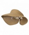 UPF 50+ Bow Closure Roll Up Visor - Light Brown W39S33D - CD11E8U6VPX