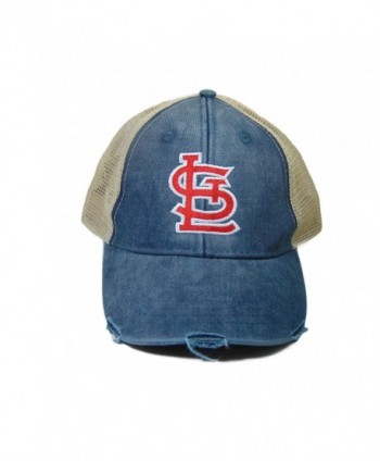 STL Monogrammed Cardinals Trucker Hat Blue - CZ1820G6628