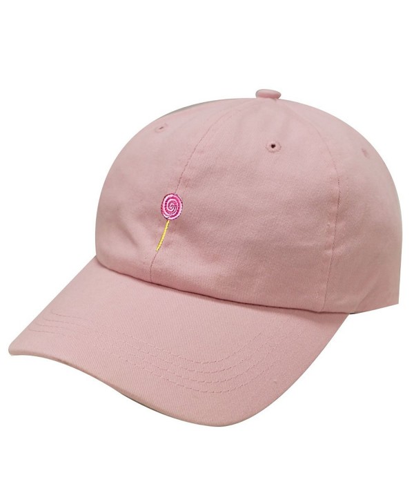 City Hunter C104 Lollipop Cotton Baseball Dad Cap 19 Colors - Pink - CH183OSUNW0