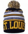 American Cities USA Fashion Block Letters Pom Pom Knit Hat Beanie - St. Louis - CD1283KBIOR