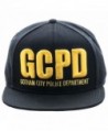 Gotham Batman GCPD Embroidered Logo Flat Brim Baseball Cap Snapback Hat - CG120ZPKBHN
