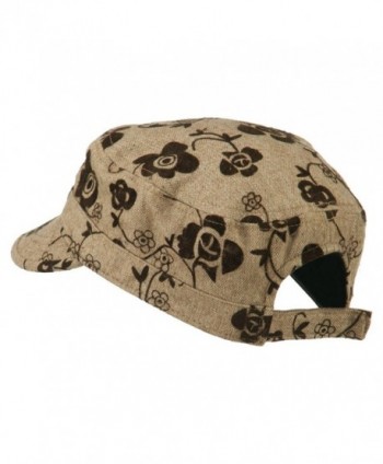 Flower Jeep Style Army Cap