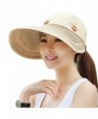 Kaisifei Women's Visor Hat With Big Brim - Wheaten - CW125Q7NG4F