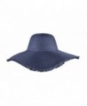 Womens Summer Floppy Hats Beach Wide Brimmed Ladies Hat Straw Sun Hats - Navy Blue - C317XWTHUCR