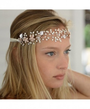 Mariell Freshwater Crystal Bridal Headband